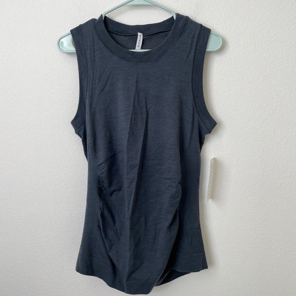Athleta Tops - Athleta Foresthill Ascent Wool Tank Seamless Workout Active Breathable Ruched